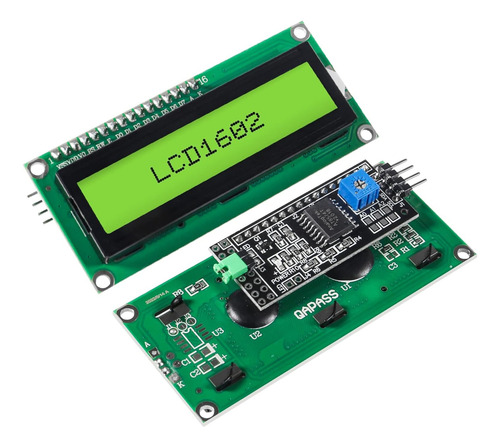 Display Lcd 16x2 1602 Fundo Verde