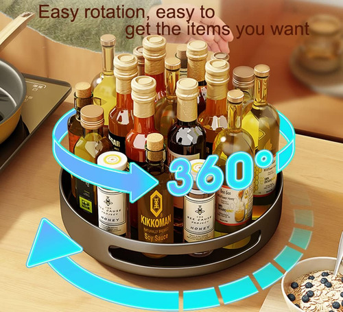 Bultiweud Organizador De Especias Lazy Susan De 1 Nivel, Org