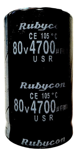 Condensador Filtro Electrolítico Rubycon De 4700uf 80v