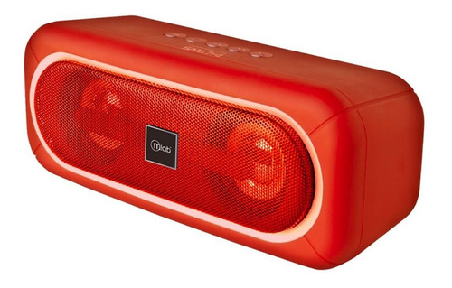 Parlante Bluetooth Microlab Extrem Bass Tws Rojo