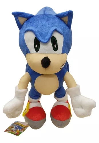 Boneco Pelúcia Sonic Grande 30 Cm Antialérgico