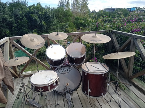 Batería Mapex Tornado Con Platos Whuan