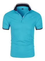 Comprar Playera Tipo Polo Hombre Manga Corta Moda Casual Camisas