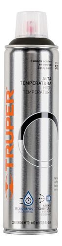 Esmalte Aerosol Negro Alta Temperatura Truper 18070