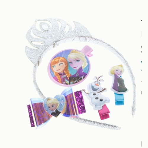 Diadema Tiara Corona + Accesorios De Frozen Niñas