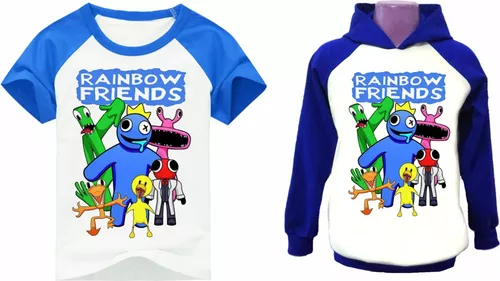 Camiseta Infantil Rainbow Friends Jogo Roblox Blue