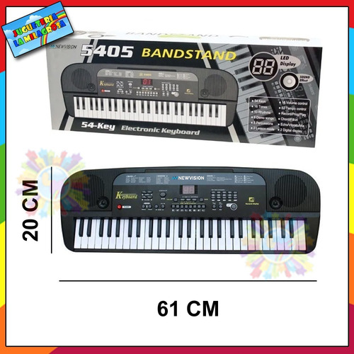 Imagen 6 de 8 de Teclado Musical Organo Piano 54 Teclas Con Microfono Ritmos