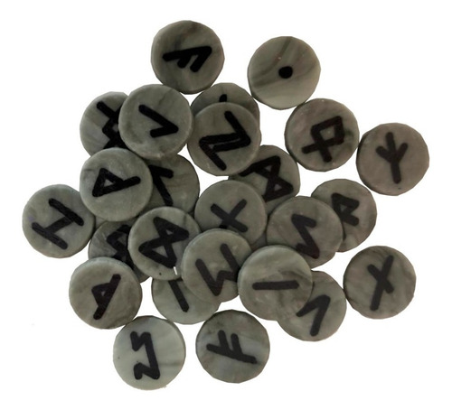 Runas Vikingas Artesanales Ceramica Fria + Guia
