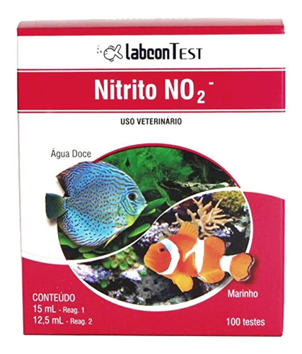 Teste Labcon No2 Nitrito Agua Doce E Salgada (100 Testes)