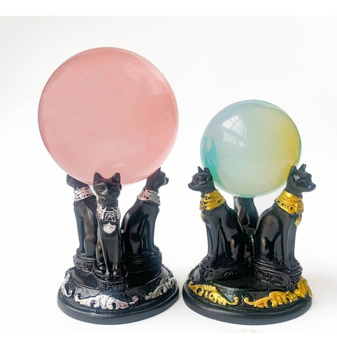 Estátua Do Antigo Egito, Base De Cristal, Mesa De Jardim, Re