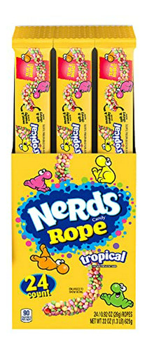 Rope Candy, Tropical, 0.92 Oz (paquete De 24)
