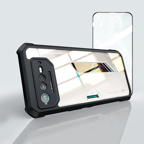 Funda Anticaída Transparente Para Asus Rog Phone 6d Con Mica