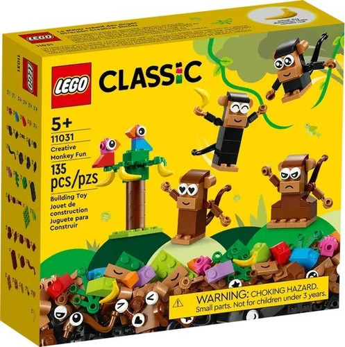 Lego Classic Diversion Creativa Simios 11031-135 Pzs Cantidad De Piezas 135