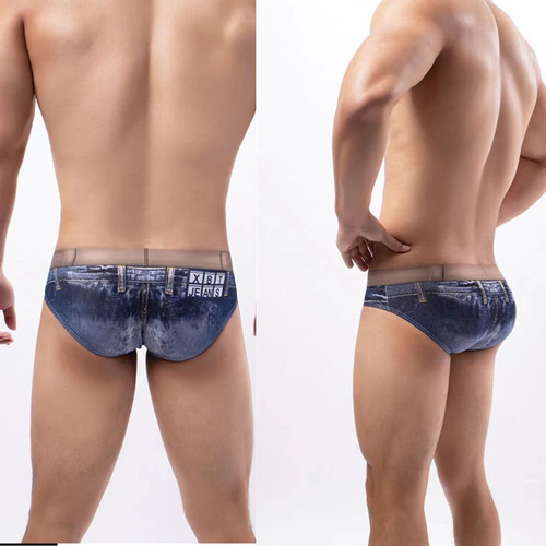 Calzoncillos Casuales De Mezclilla Tipo Algodón Para Hombre