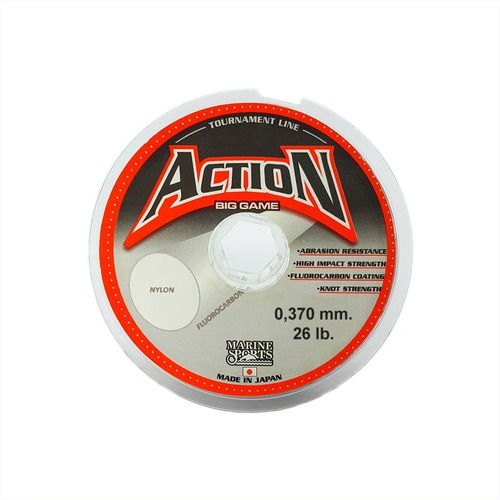 Nylon Fluorocarbon Marine Sports Action Big Game 0,37 Mm