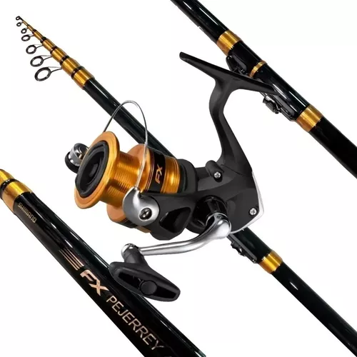 Combo Shimano Fx Pejerrey Caña 4.10 M + Reel Shimano Fx 3000