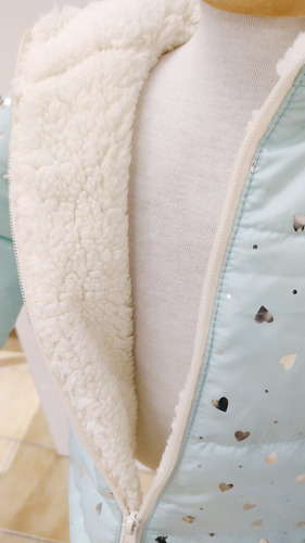 Imagen 5 de 5 de Campera Abrigo Impermeable Forrada C/polar Bebe Beba Nena