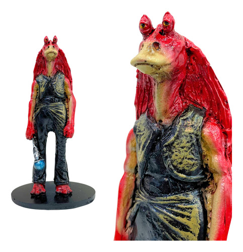 Action Figure Star Wars Jar Jar Binks Estátua De Resina