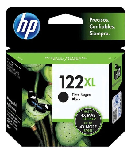 Cartucho negro HP 122xl Ch563hb para 1000 2000 2050 3050