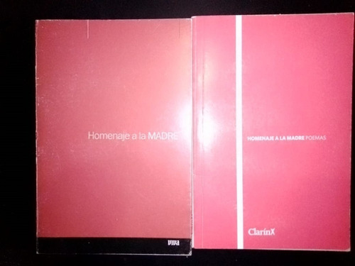 Lote 2 Ejemplares Homenaje A Madre Poemas Fragmentos Clarín