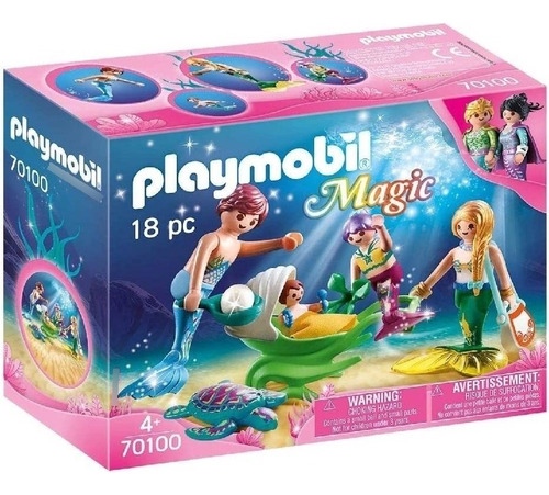 Playmobil  Familia Mágica De Sirena Cochecito 