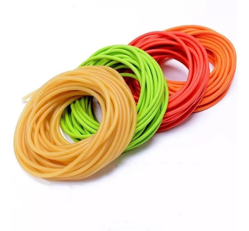 Imagen 6 de 10 de Banda Elastica Latex Tubo X 1 Metro Fitness Elastico Gym A