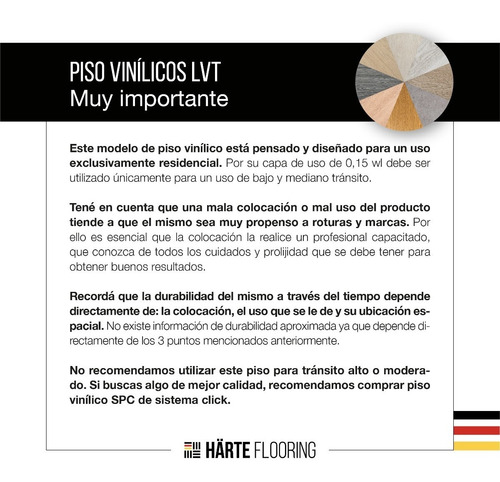 Piso Vinilico Autoadhesivo Pvc Lvt 2mm Flotante Simil Madera