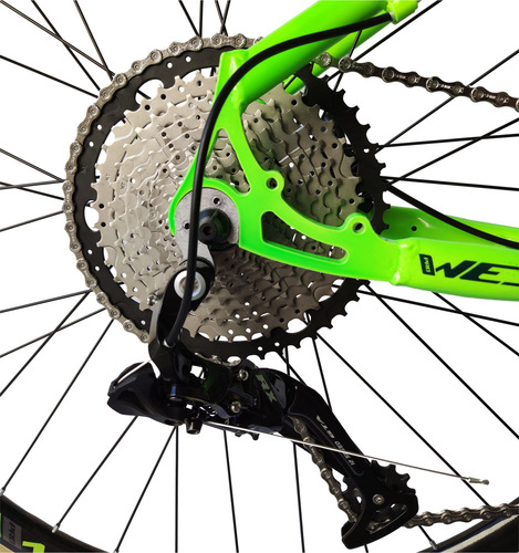 Bicicleta Aro 29 Prowest Discovery 12v Rx Hid Trava Guidão Cor Amarelo/verde Neon Tamanho Do Quadro 17