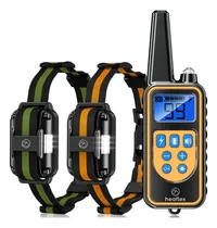 Comprar 2 Collares Entrenamiento Eléctrico Perro Control Remoto Ip67