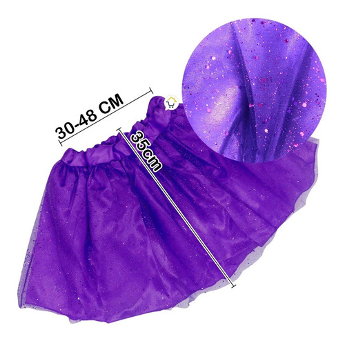 Tutú Purpurina Adulto Falda Ballet Disfraz Halloween Tutu2
