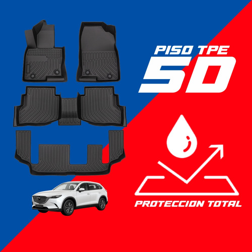 Piso De Auto 5d Tpe Mazda Cx9 2016-2022 3 Filas