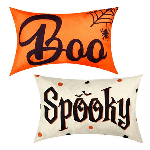 2 Fundas De Almohada De Halloween Estampado De Tela De ...