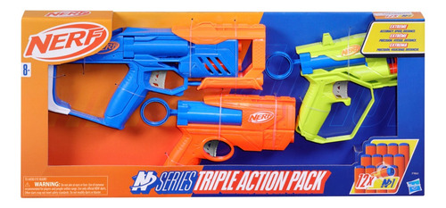 Lança Dardos Nerf N Series - Kit Triple Action