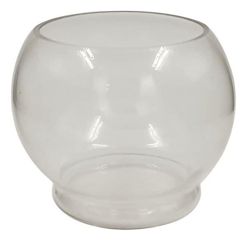 Pecera Vidrio Redonda Curvo Florero Macetero 1400ml 15x12x11