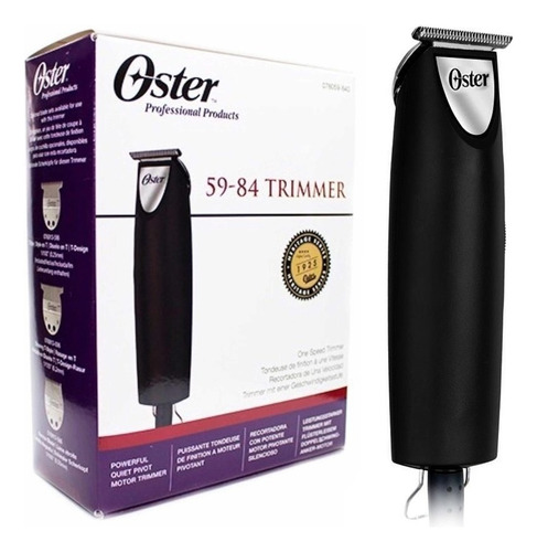 Maquina Patillera Barbería Oster Finisher Trimmer 59-84 Usa Color Negro