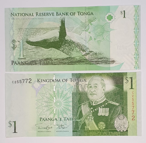Billetes Mundiales : Tonga  1 Paanga  Año 2014 