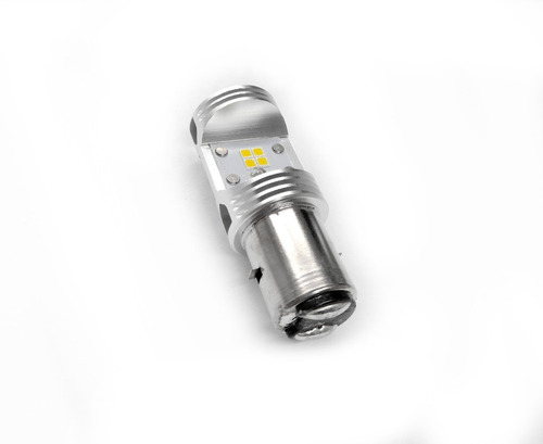 Imagen 2 de 6 de Lampara Moto Osram Led Ba20d Culote Bosch 6000k Alta Baja