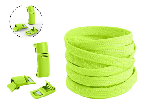 2 Fecho Magnético + 2 Cadarço Cordão Elastico Tênis + Cores