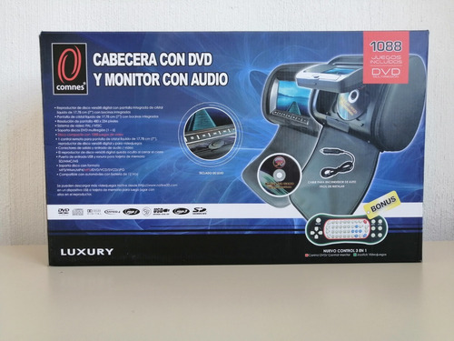 Cabecera Para Automóvil Con Dvd Y Monitor Con Audio. Comnes