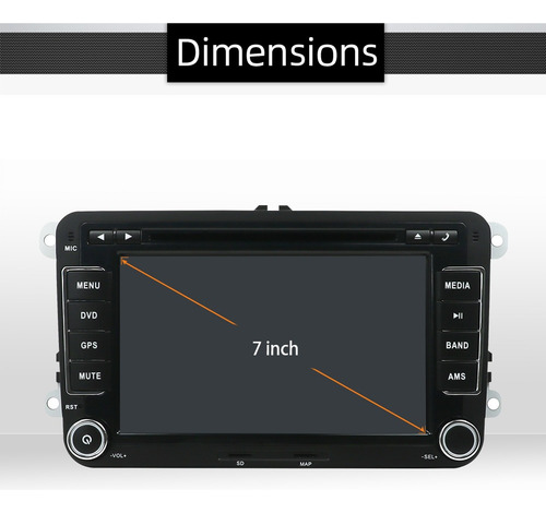 4g+64g Coche Estéreo Para Vw Universal Carplay Ips Dsp Wifi