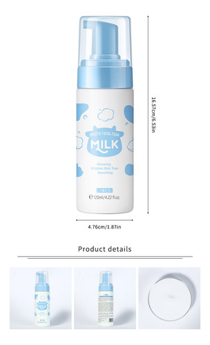B New Laikou Leche Limpiadora Facial Limpiadora Poros Refre