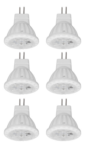 6 Unidades De Bombillas Led Mr11, 4 W, Gu4, Doble Pin, Regul