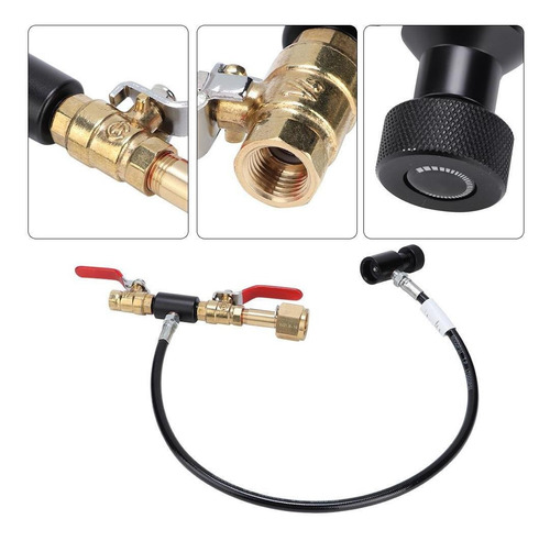 Adaptador De Recarga De Cilindro De Co2 Con Manguera De 36 P