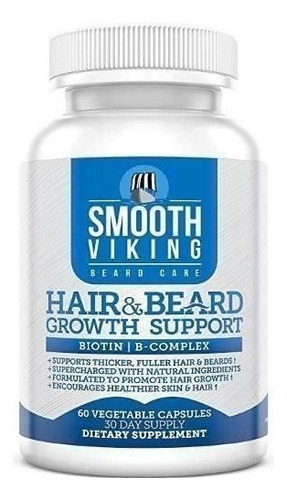 Smooth Viking Pastillas Para Hacer Crecer La Barba - 60 Caps