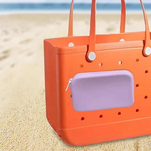 4 Monedero De Silicona Para Bolso De Playa, Tarjetero,