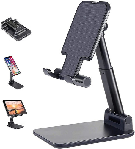 Soporte Base Plegable De Escritorio Para Celular Y Tablet