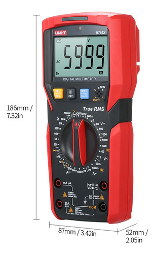 Uni-t Ut89x - Multímetro Digital De Mano De Alta Precisión
