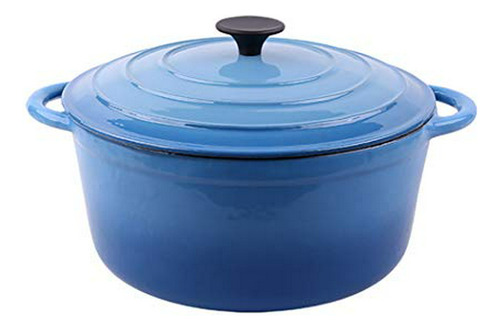 28cm Blue Cast Iron Enamel Pot Soup Pot Stew Pot Gas Inducti