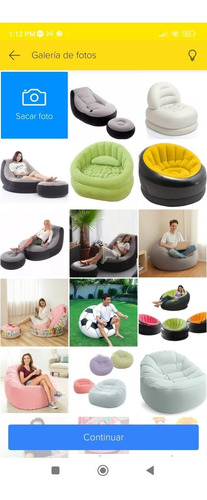 Puff Inflable Con Posa Pies Envío Gratis