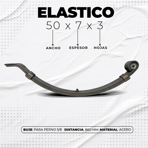 Kit Para Trailer 500 Kg. Reforzado - Elastico Largo
